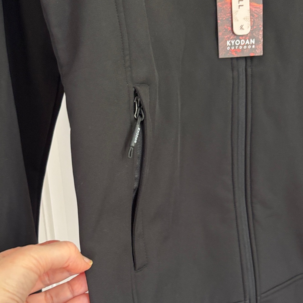 Kyodan Black Hooded Performance Softshell Jacket … - image 3